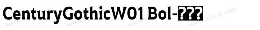 CenturyGothicW01 Bol字体转换